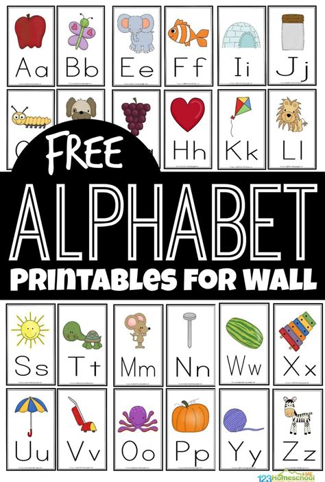 Free Alphabet Printables For Wall