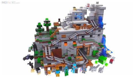 LEGO Minecraft The Mountain Cave build & review videos 21137