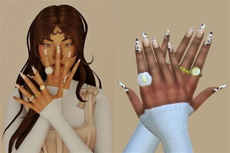 The Ultimate List Of Sims 4 Nails Cc New Fingernail Polish Cc For The