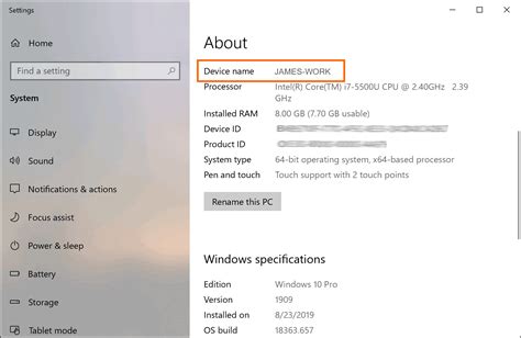 Remote desktop connection shortcut to substitute computer name in the command above with the actual computer name (ex: How to Find Your Computer Name in Windows