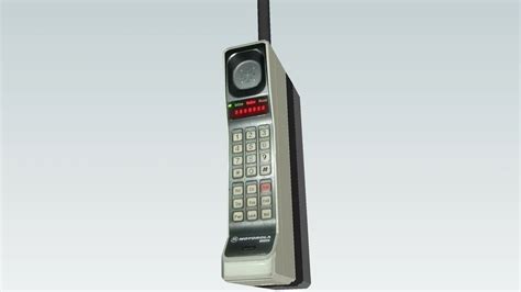 Motorola 1983 Gsm Dynatac 8000x 3d Warehouse