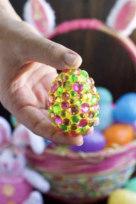 Diy Jeweled Easter Eggs