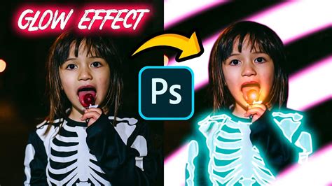 Neon Glow Effect Photoshop Tutorial Glowing Outline Effect 2022