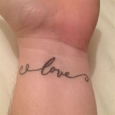Love Wrist Tattoo Love Wrist Tattoo Tattoos Tattoo Quotes