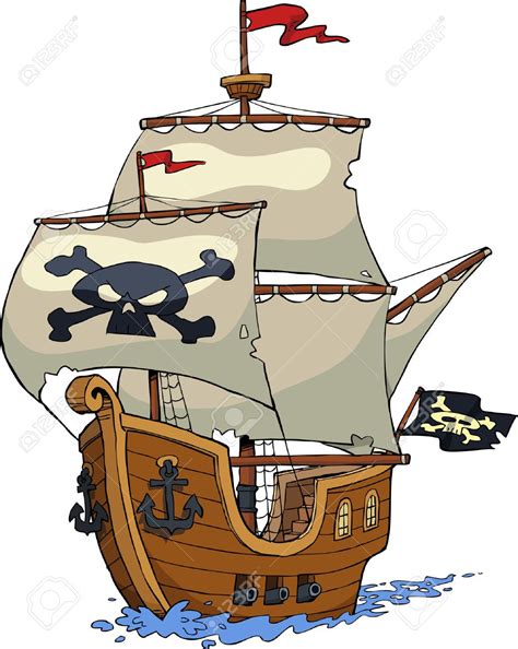 Pirate Ship Drawing Cartoon Keisha Burt