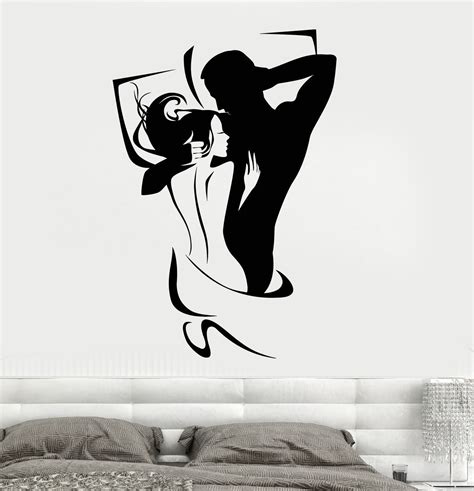 Vinyl Wall Decal Love Couple Bedroom Decoration Stickers Unique T Ig3895 Wall Decals For