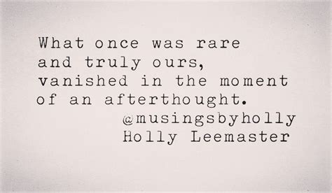 Afterthought Hollyleemaster Words Emotions Quotes