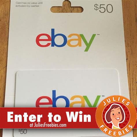 Win A 300 Ebay T Card Julies Freebies