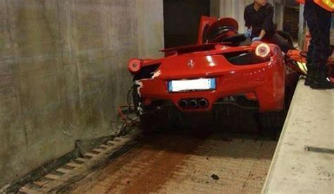 Ferrari 458 Spider Destroyed In High Speed Monaco Tunnel Crash Gtspirit