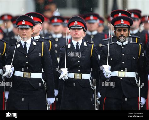 Sandhurst Officer Cadets Sovereigns Parade Royal Military Academy