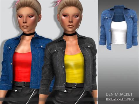 The Sims Resource Denim Jacket By Belal1997 Sims 4 Downloads