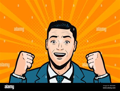 Enthusiastic Businessperson Stock Vector Images Alamy