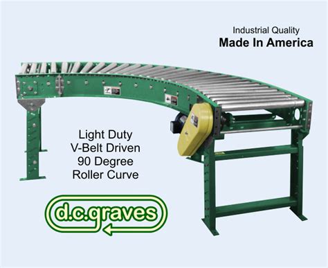 90 Degree Roller Conveyor Power Conveyor Dc Graves