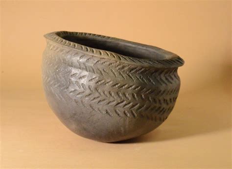 Neolithic Peterborough Impressed Ware Mortlake Pottery Bowl
