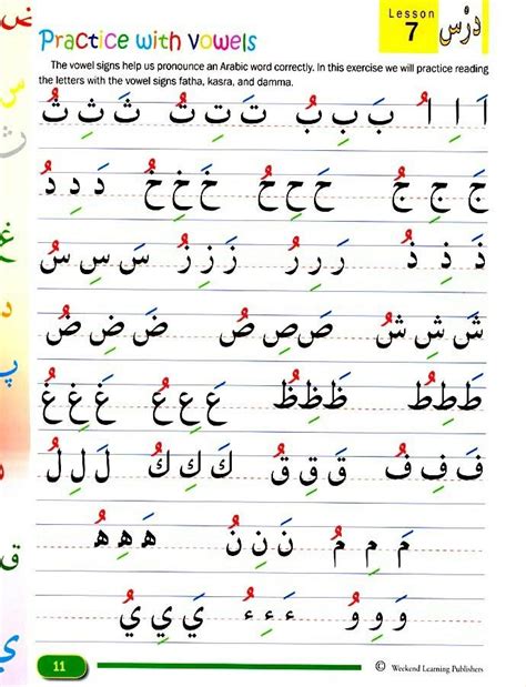 Arabic Vowels Arabic Alphabet For Kids Learn Arabic Alphabet