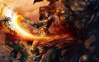 Diablo Wallpapers Fantasy Battle Barbarian Giants Monsters