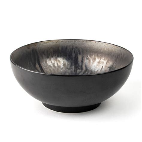 Metallic Glaze Ceramic Salad Bowl By Nom Living