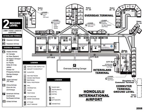 30 Honolulu Airport Terminal Map Maps Database Source