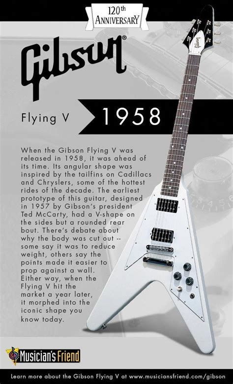 Learn About The Iconic Gibson Guitar Flying Vs History From 1958 To
