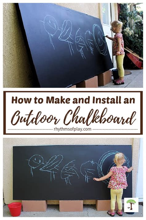 Diy Outdoor Chalkboard How To Make And Install Rop