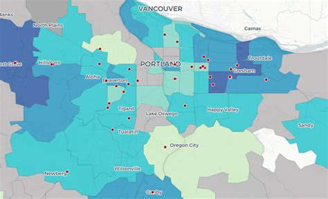 Portland Or Zip Code Map Free United States Map