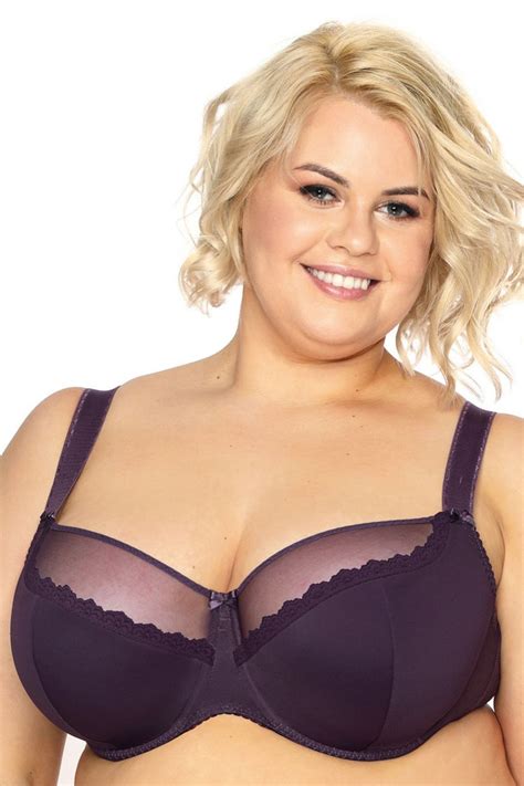 Gaia Lingerie Amanda Semi Soft Bra Purple Lumingerie Bras And Underwear For Big Busts