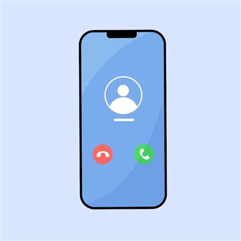 Premium Vector Cartoon Phone With Incoming Call On Display Flat Vector Illustration Mobile