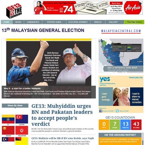 Your source for malaysia latest news, headlines and videos on politics, business, world, sports, lifestyle, entertainment, opinions & more. The Star Online: 13th Malaysian General Election GE13 News ...