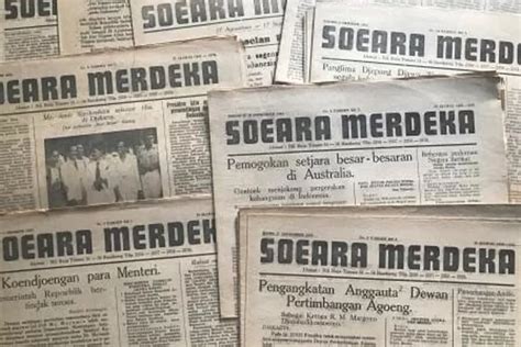 Soeara Merdeka Koran Pertama Setelah Proklamasi Terbit Di Bandung 1