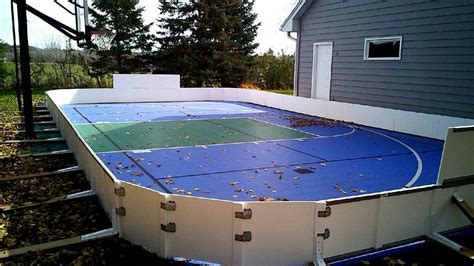 A standard size of a hockey rink is about 17,000 square feet. Custom Ice Rinks - Backyard Rink Installations