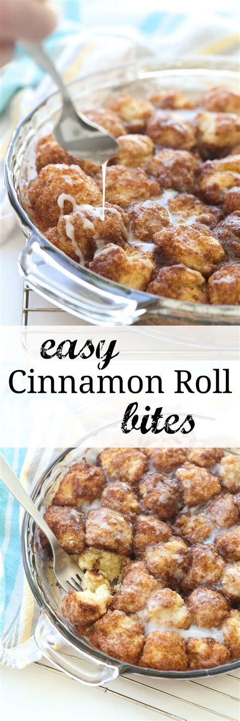You've had a crazy, chaotic. These Cinnamon Roll Bites are the easiest way to cinnamon ...