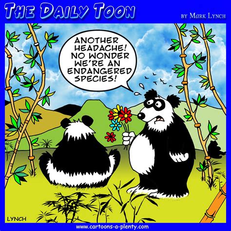 Panda Endangered Species Cartoon Funny Quotes Funny Memes Jokes