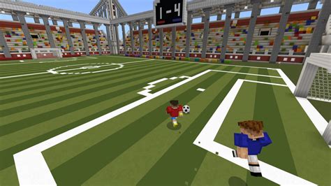 Minecraft Soccer Map Play Football As Ronaldo Or Messi