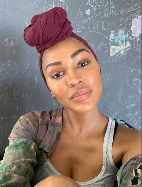 Hair Chameleon Meagan Good Is Sticking To Headwraps Now For This Reason