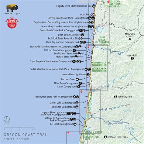 Map Of Southern Oregon Coast Secretmuseum
