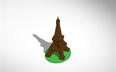 3d Design Eiffel Tower Landon Tinkercad