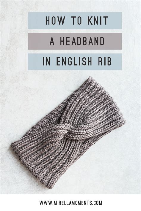*knit fabric (i recommend jersey knit): Headband with a twist | Knitting pattern | Mirella Moments