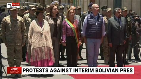 Bolivia Protests Over Government Which Came To Power Through A ‘military Coup Youtube