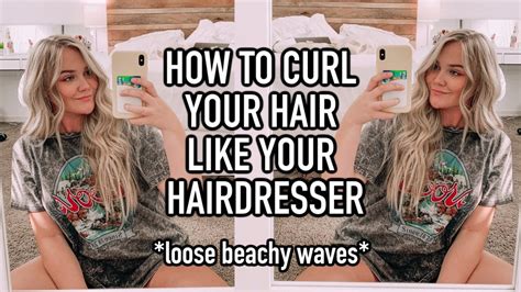 How To Curl Your Hair Beachy Waves For Long Hair Hairstyle Youtube