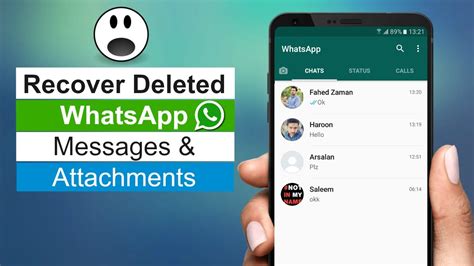 How To Recover Deleted Whatsapp Messages On Android Youtube