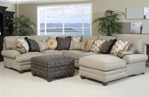 Traditional Styled Sectional Sofa With Comfortable Pillowed Seat For Comfortable Sectional Sofa 