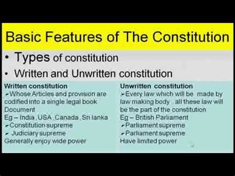 22 the federal constitution the written constitution in malaysia is called the federal constitution the federal constitution declares itself as the supreme law of the federation (article 4(1) federal constitution). Lec3 WRITTEN and UNWRITTEN constitution - YouTube
