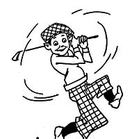 Desenho De Mulher Jogando Golfe Para Colorir Tudodesenhos