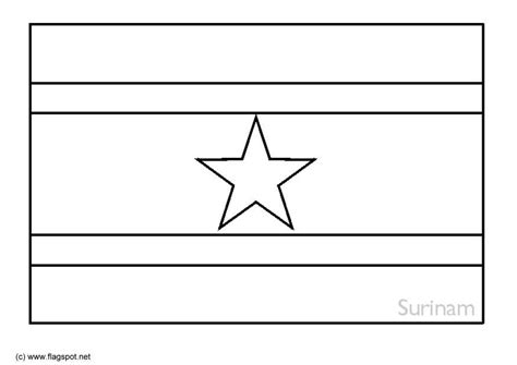 Die suriname flagge ist eine vertikale trikolore und zeigt in der mitte das nationale emblem. Kleurplaat Suriname - Afb 6361.