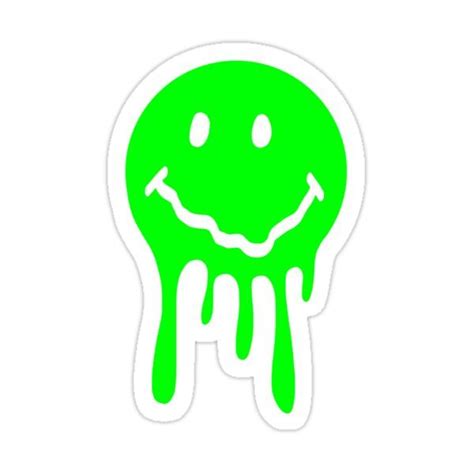 Drippy Smiley Face Sticker For Sale By Dgrove28 In 2023 Vinyl