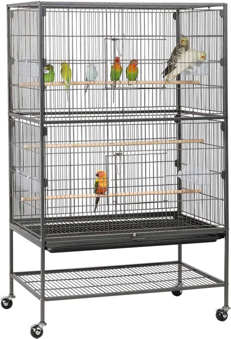 Yaheetech 132cm Large Parrot Bird Cage For Cockatiel Lovebird Birdcage Durable Frame With Perch