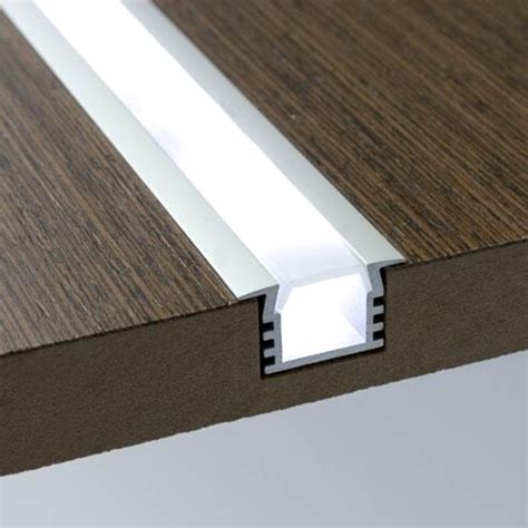 Atom Led Strip Light Aluminium Recessed Profile Milky Cover Cabinet Led