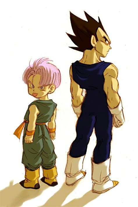 Vegeta And His Son Trunks Draghi Palle