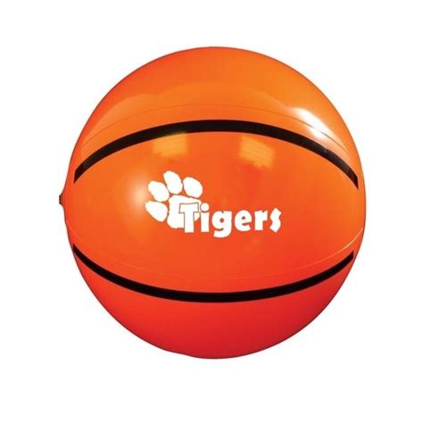 Tgb Bk Inflatable Basketball Beach Ball With Custom Imprint