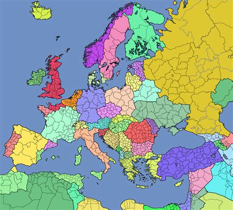 Alternative Map Of Europe Blank